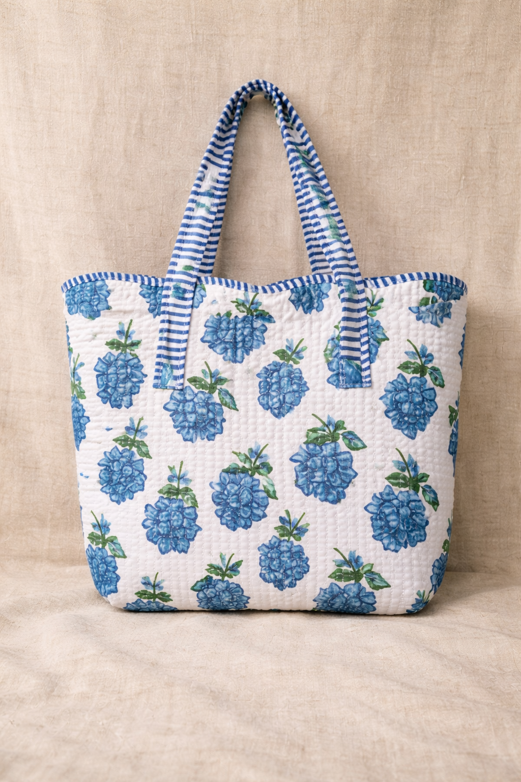 Blue Floral Tote